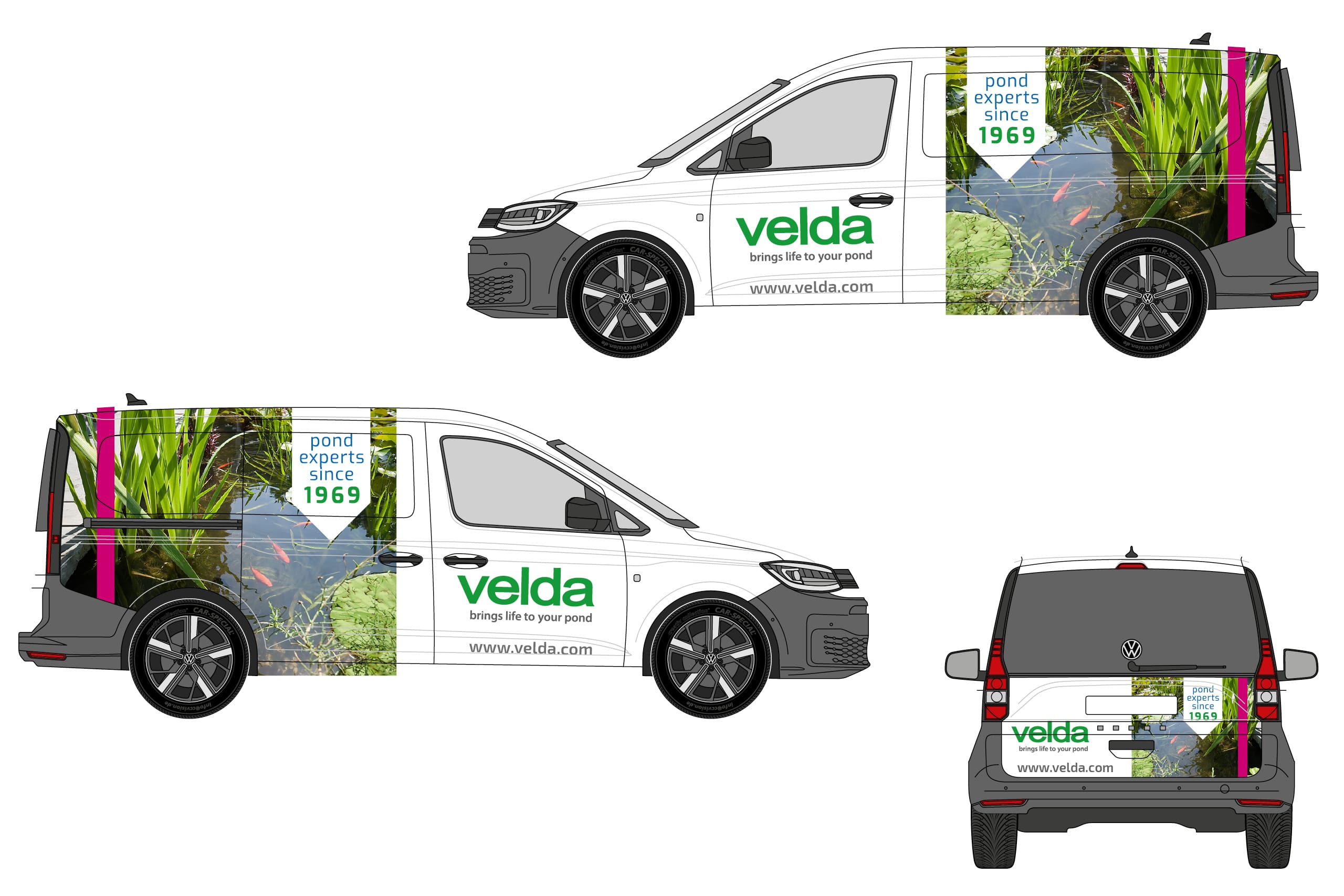 Belettering Caddy Velda-mockup
