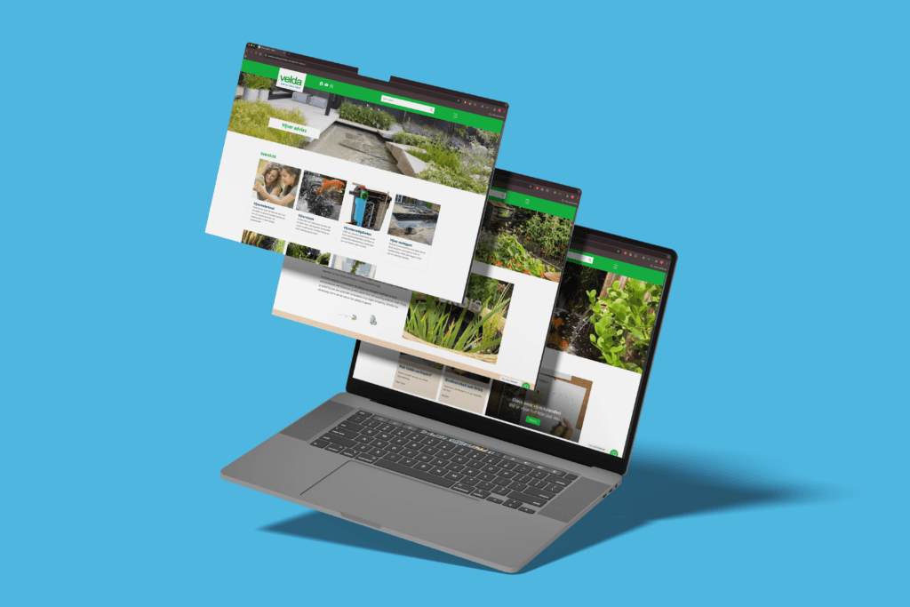 Velda web mockup