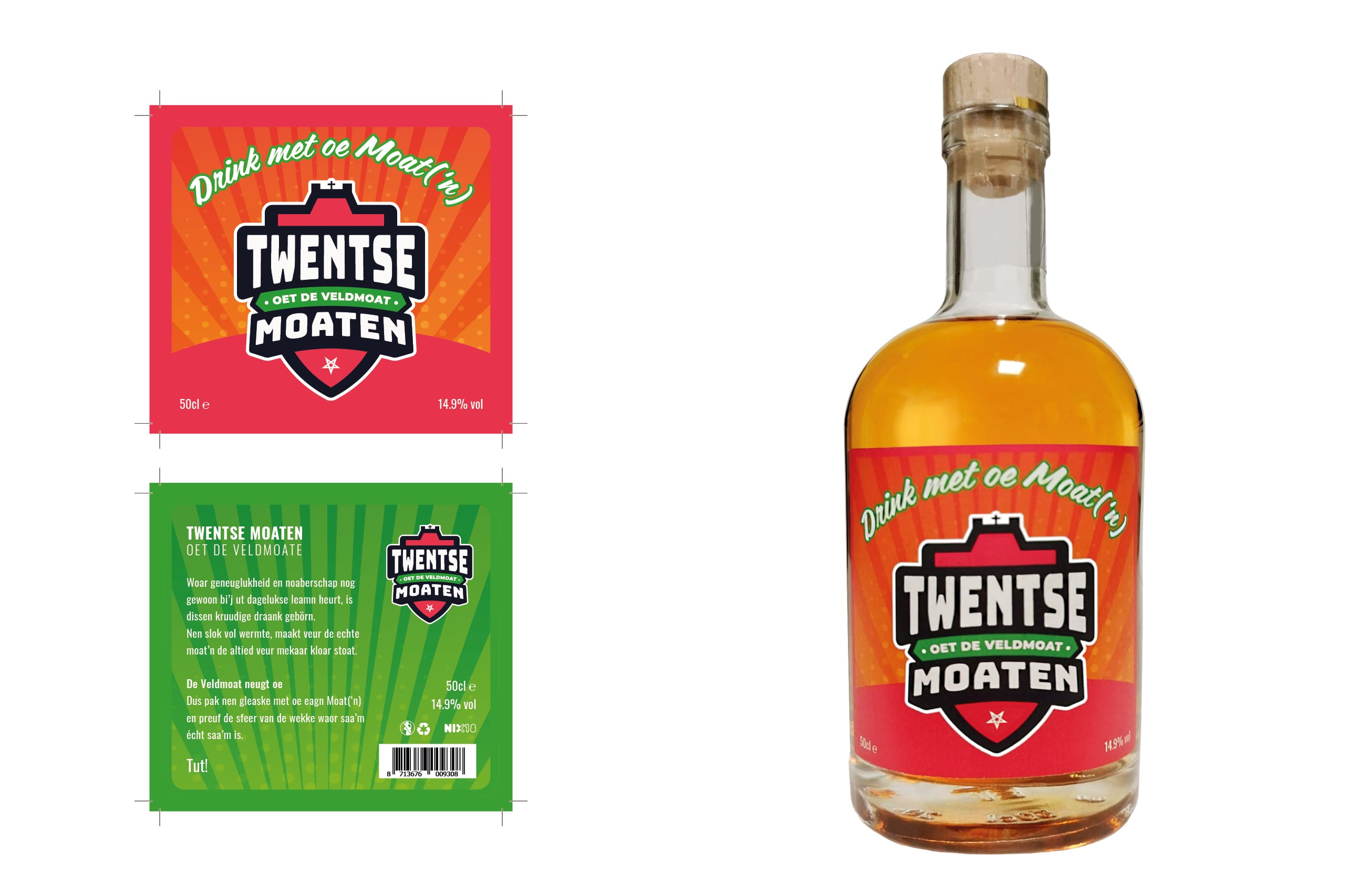 50cl fles met label